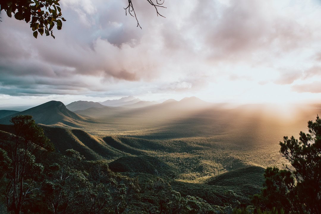 Aerial view of Stirling Ranges, Mount Barker