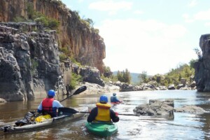 Paddling the red rocks gorge in Australian Capital Territory