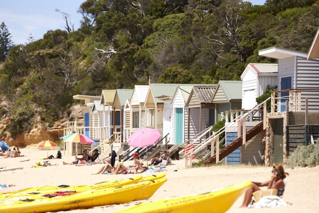 Peninsula beaches bathing boxes