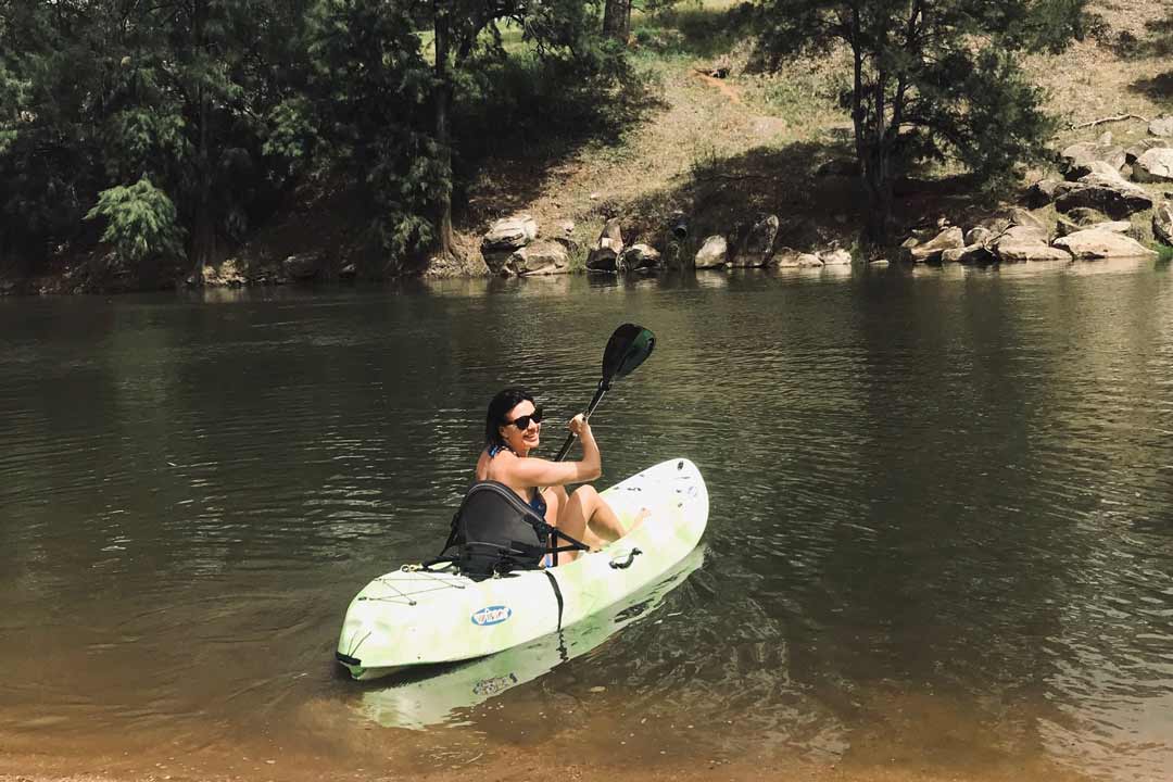 Kayaking on the Macquarie River