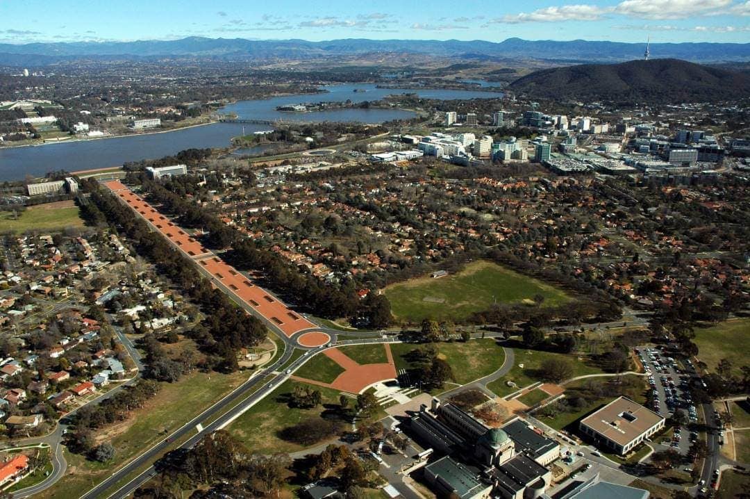 Canberra from above