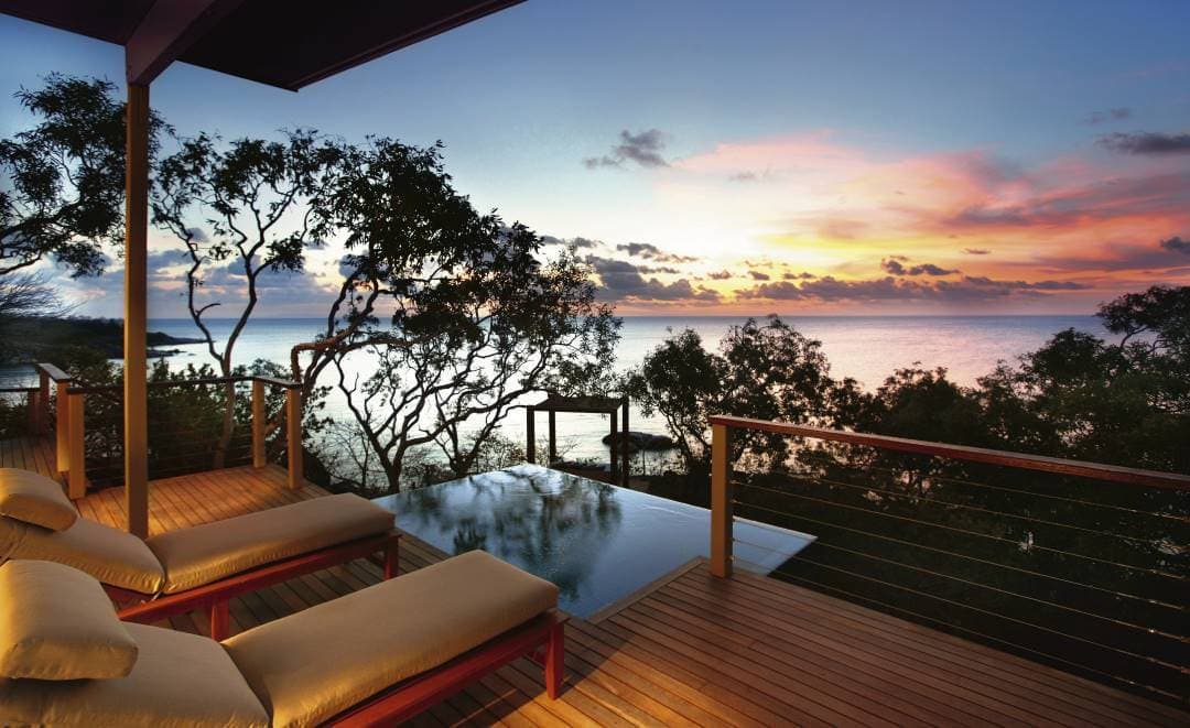 Balcony view from Lizard Island Resort