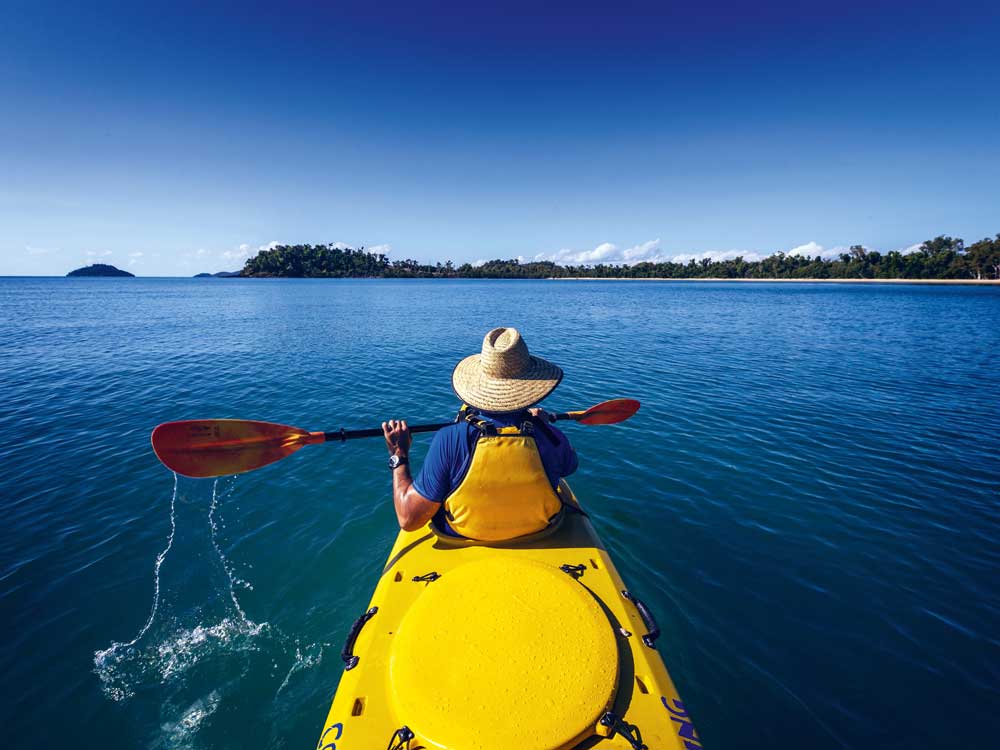Kayaking in the Coral Sea
