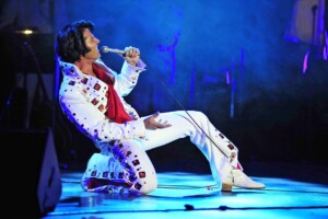 Australian Elvis Tribute Artist Mark Andrew at the Parkes Elvis Festival