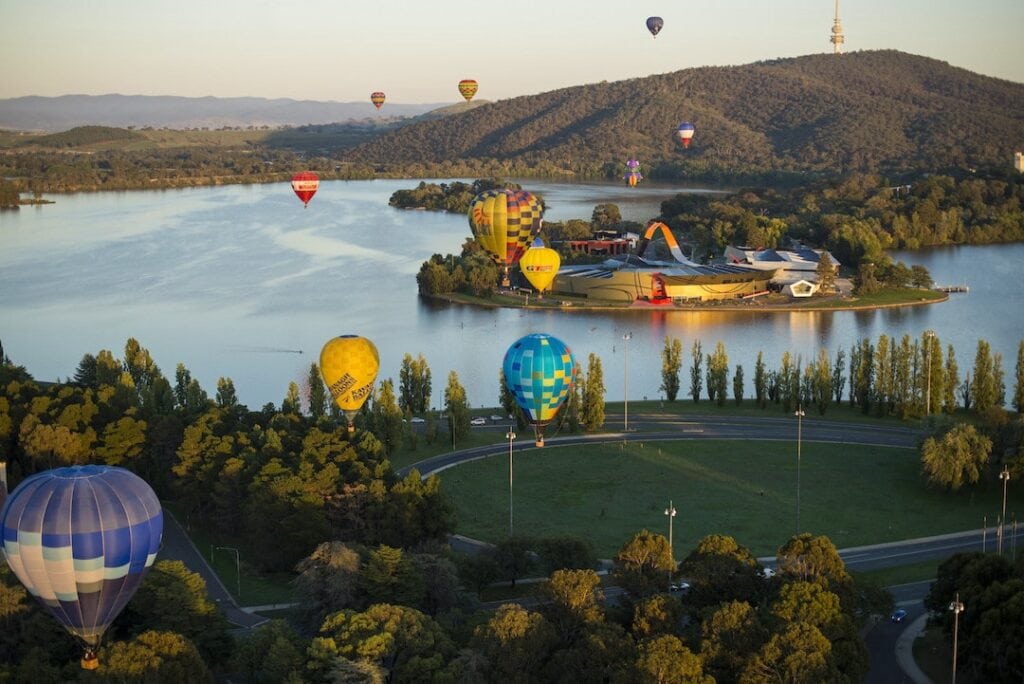 National Museum of Australia and Canberra Balloon Spectacular