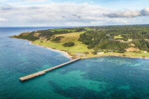 Naracoopa Jetty on King Island, Tasmania