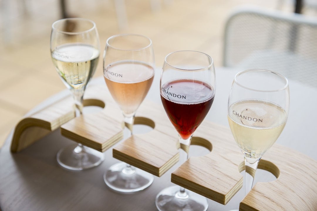 Win flight at Chandon Winery in the Yarra Valley