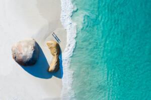 Aerial view of Little Beach, Albany