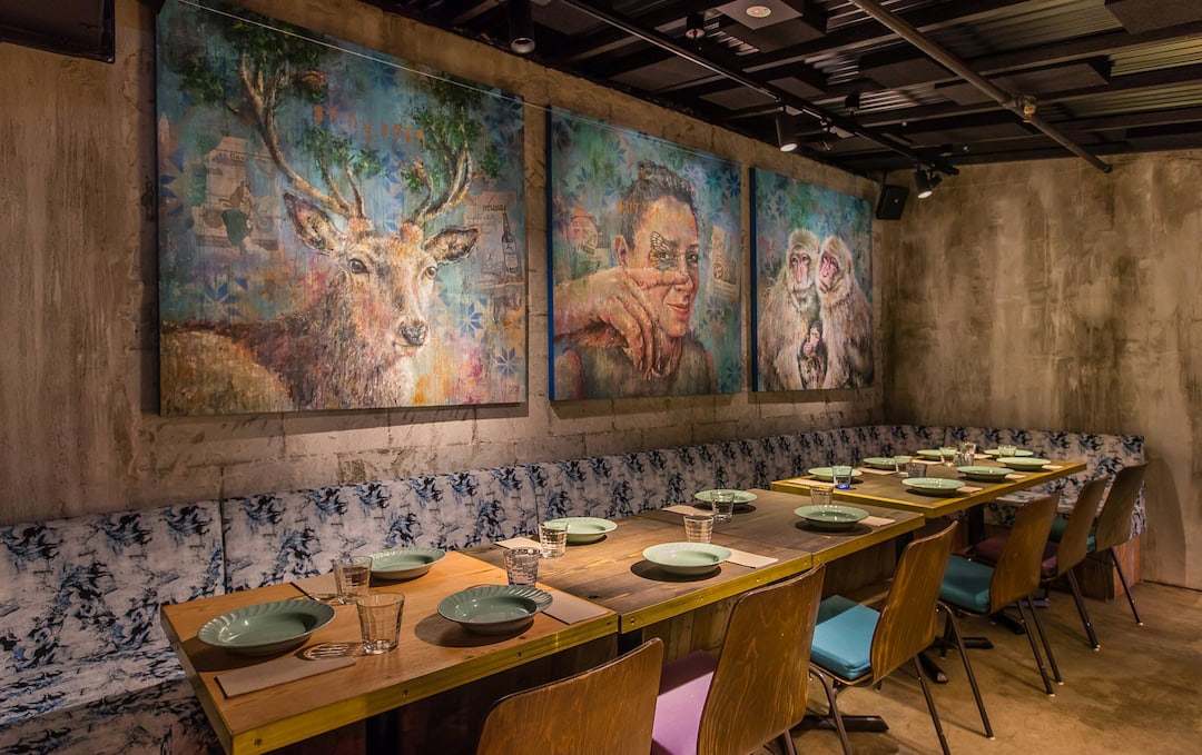 The decorated interior of the restaurant. Photo courtesy of Long Chim.