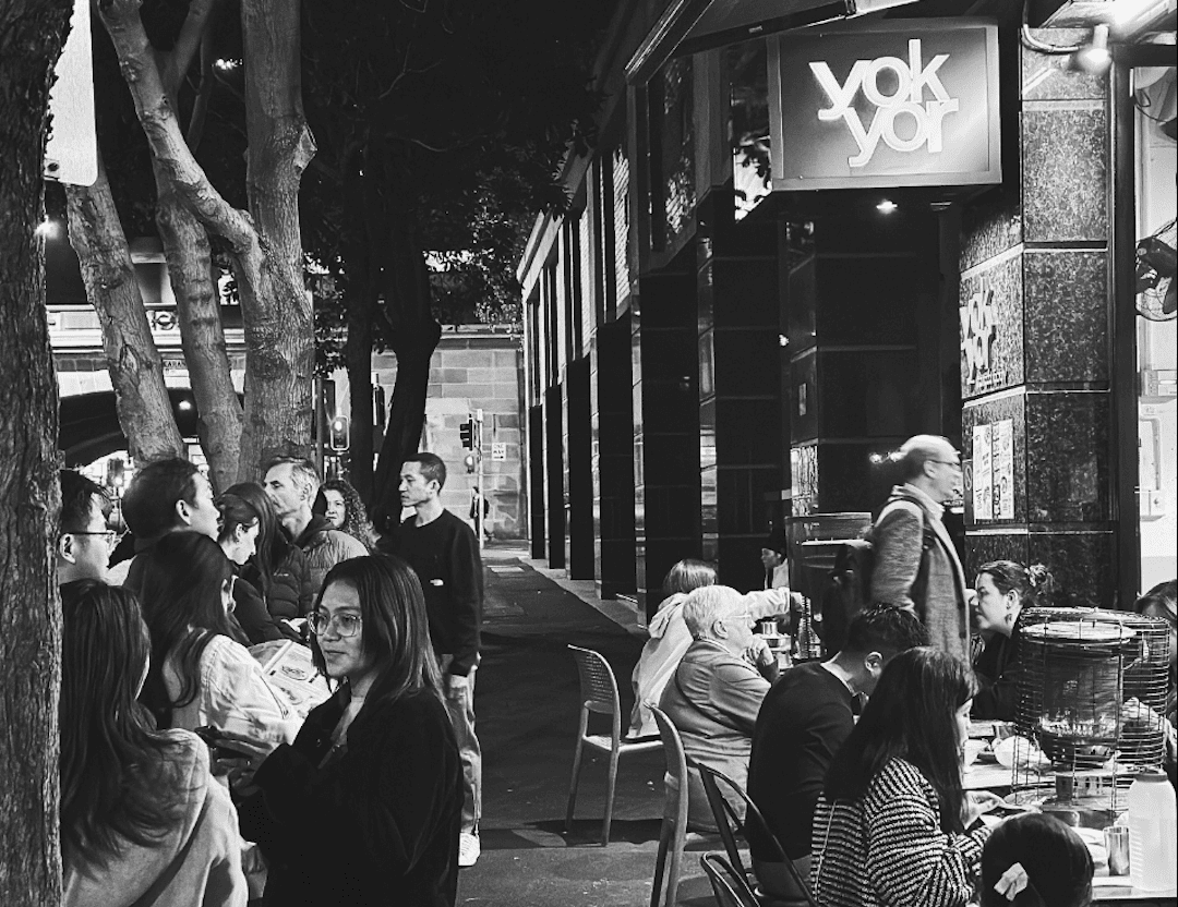 People waiting outside of Yok Yor, one of Sydney's top Thai restaurants. Photo from Yok Yor.