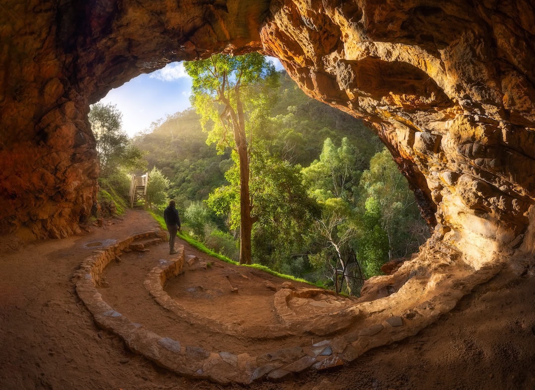 Morialta Conservation Park, home to one of the must-see caves in South Australia. Photo: Michael Waterhouse.