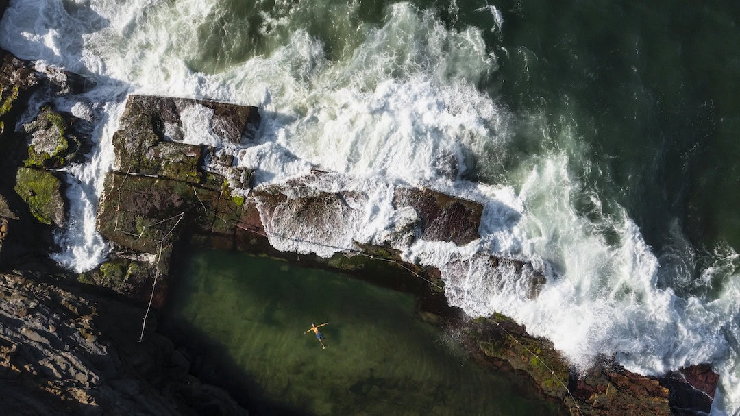 Bogey Hole in New Castle is one of the top swim spots of NSW. Photo: Destination NSW.