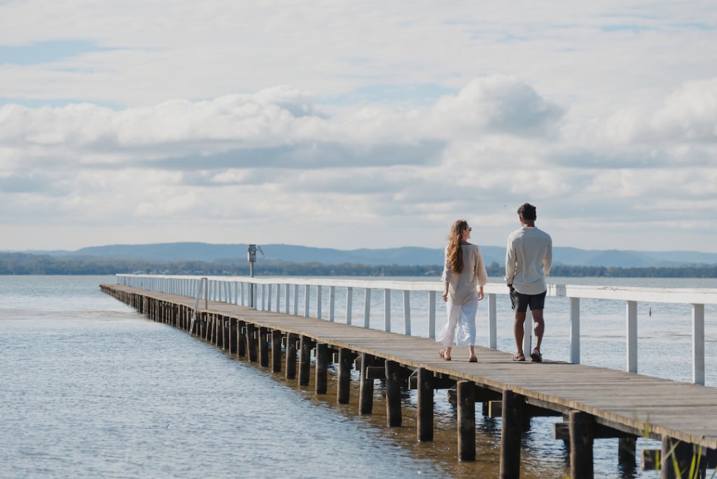 The historic Long Jetty on the Central Coast