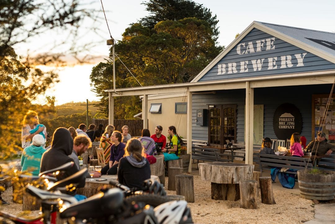 Little Cafe and Brewery in Great Otway National Park.